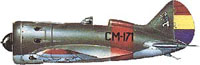 И-16 тип 10 4-й АЭ, 1938 год.