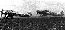 На взлёте Fw.190A-4/U3 II 
        группы 1-й эскадры штурмовиков
