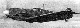 Немецкий Bf.109E в полете над Арктикой