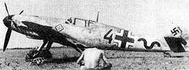 Bf.109F из JG.52, побережье 
        Черного моря