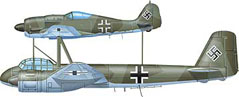 Mistel-2 (Ju-88G + Fw.190)
