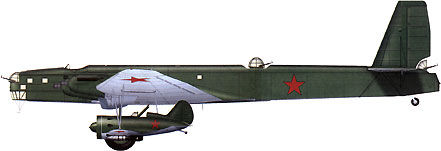 «Звено-СПБ» (ТБ-3 М-34 + 2 И-16 тип 24) 32-го ИАП ЧФ, июнь 1941 года