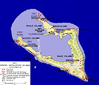 Карта острова Уэйк 
