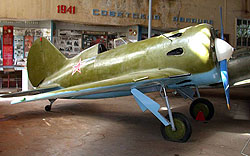 Макет И-16, экспонат Центрального музея ВВС