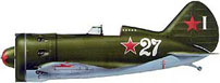 И-16 тип 24 л-та Кричевского. 254-й ИАП, Ленинград, 1943 год.
