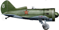 И-16 тип 24, захваченный немцами на аэродроме в Бобруйске 28 июня 1941 года. Художник — Игорь Злобин.