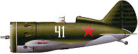 И-16 тип 29 13-го ИАП КБФ, на котором совершали вылеты лётчики А. К. Антоненко и П. А. Бринько